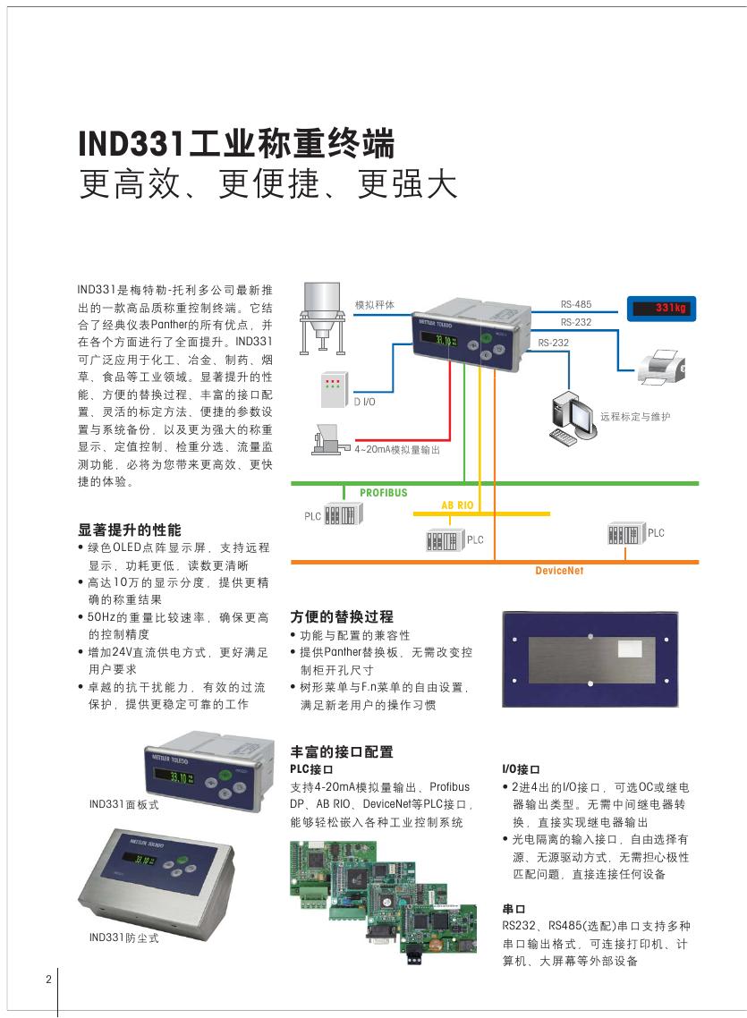 IND331称重终端 梅特勒托利多IND331称重显示控制器 IND331称重显示控制器,梅特勒托利多IND331