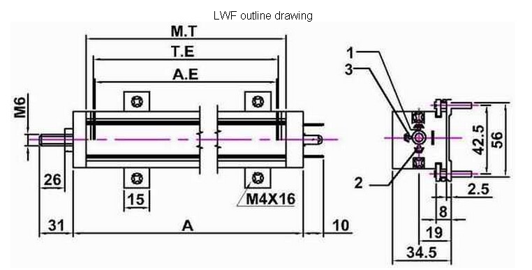 LWF-550-A1德国VOLFA位移传感器,现货LWF-550-A1电子尺 
