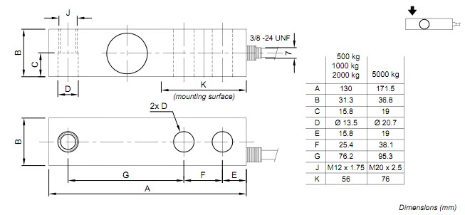 FTZ-5000KG称重传感器 FTZ-5000KG称重传感器