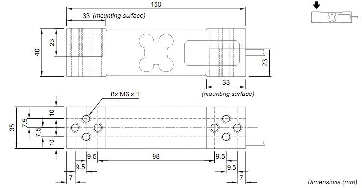 AM-100kg称重传感器 AM-100kg称重传感器