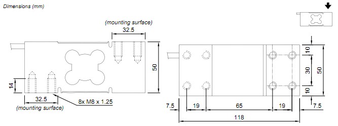 LAUMAS PEC-500KG称重传感器 LAUMAS PEC-500KG称重传感器